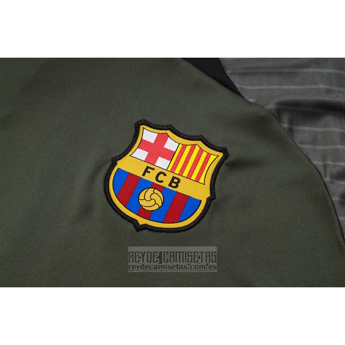 Chandal del Barcelona Manga Corta 2023-2024 Verde Oscuro - Pantalon Corto